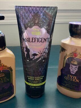 3 BATH & BODY WORKS Villains Evil Queen Body Wash*Body Cream*Hand Soap Set - NEW